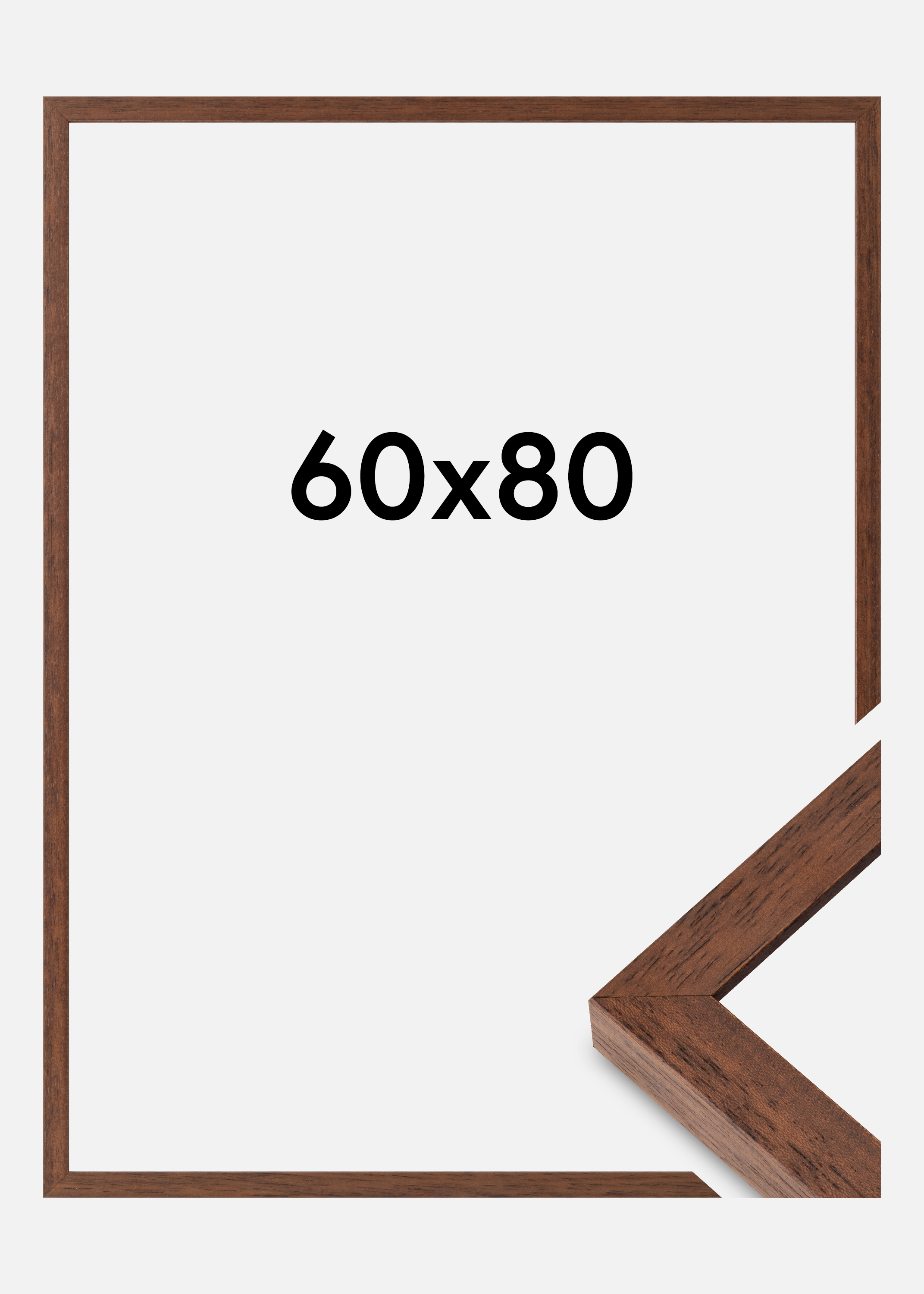 Frame Hermes Acrylic Glass Teak 60x80 cm
