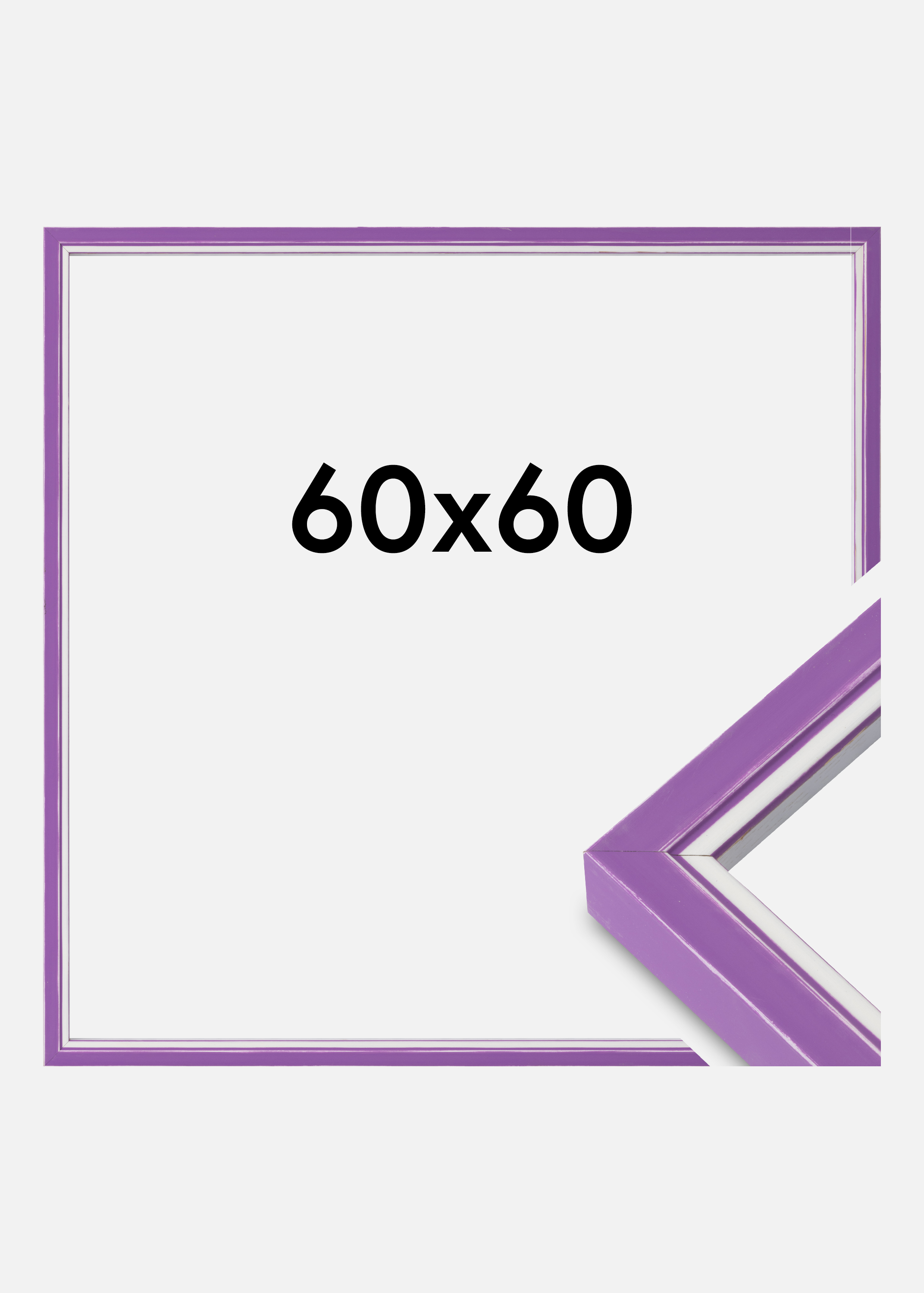 Frame Diana Acrylic Glass Purple 60x60 cm