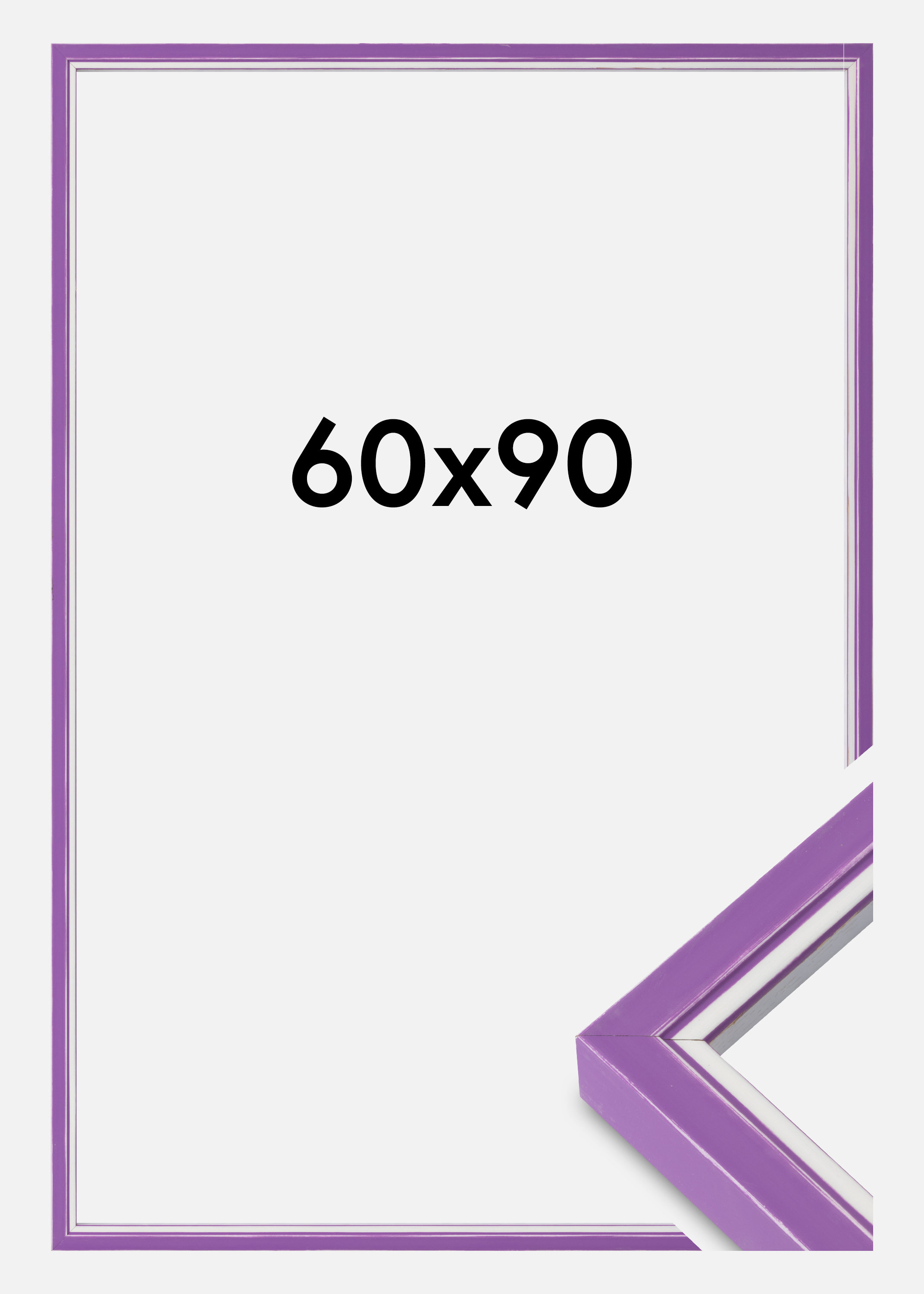Frame Diana Acrylic Glass Purple 60x90 cm