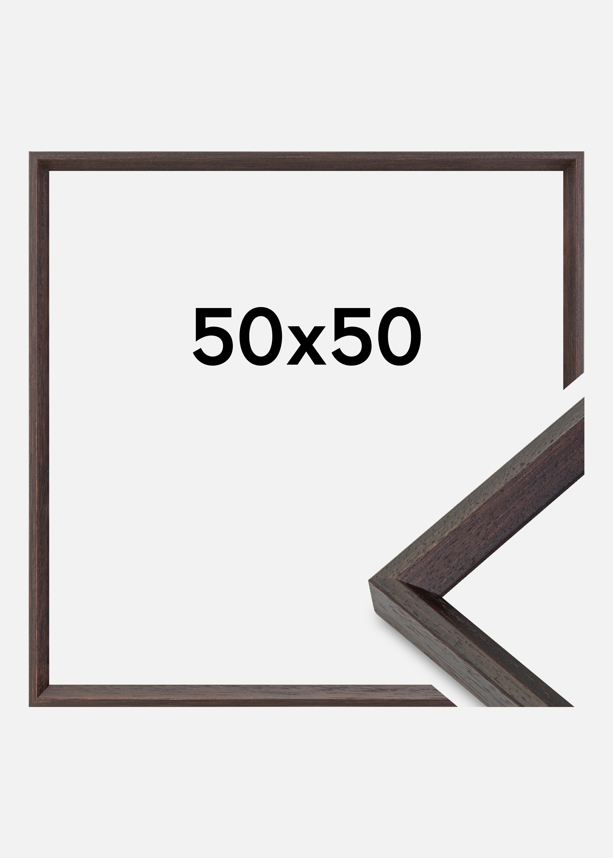 Frame Globe Acrylic glass Espresso 50x50 cm