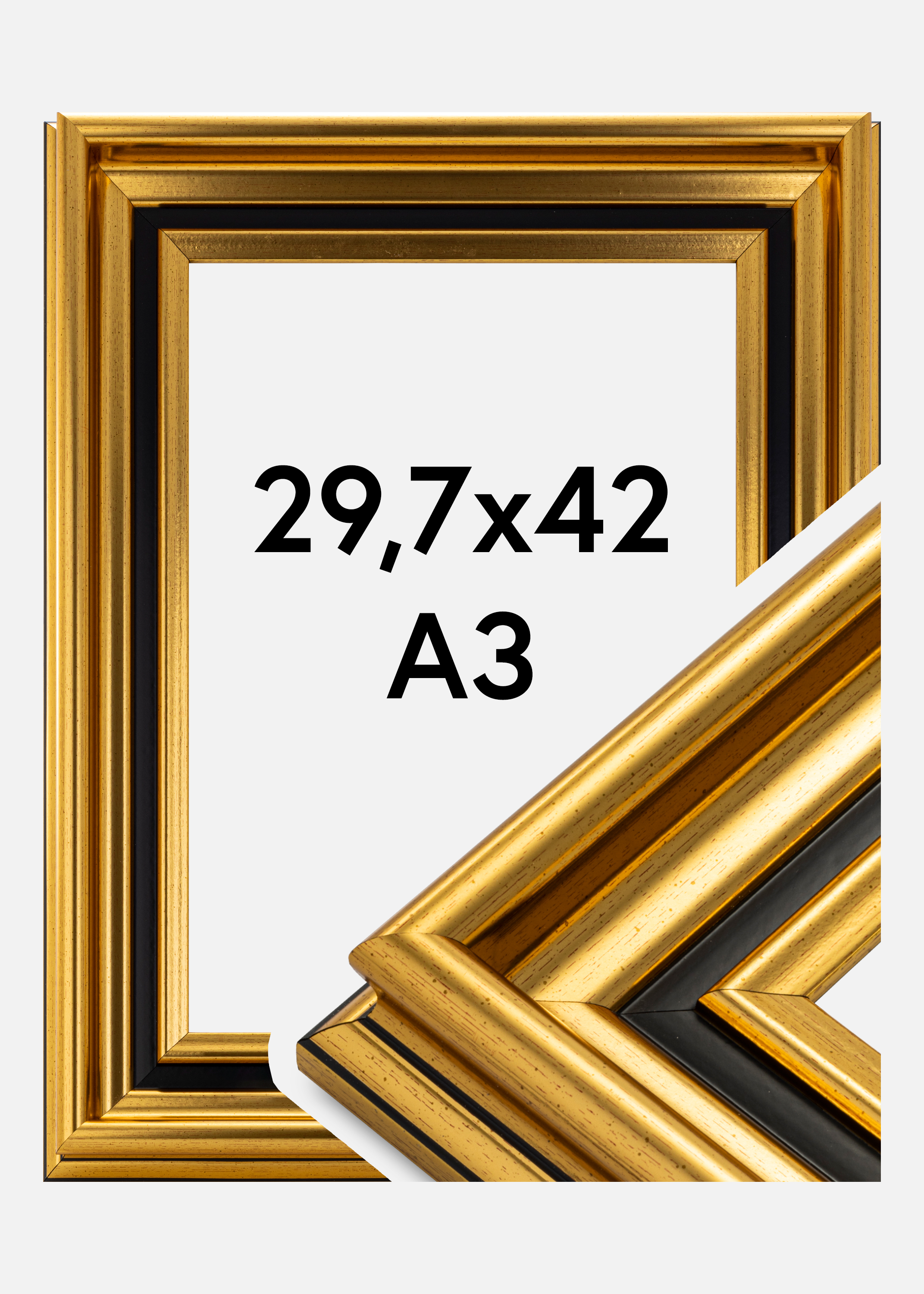 Frame Gysinge Premium Gold 29,7x42 cm (A3)
