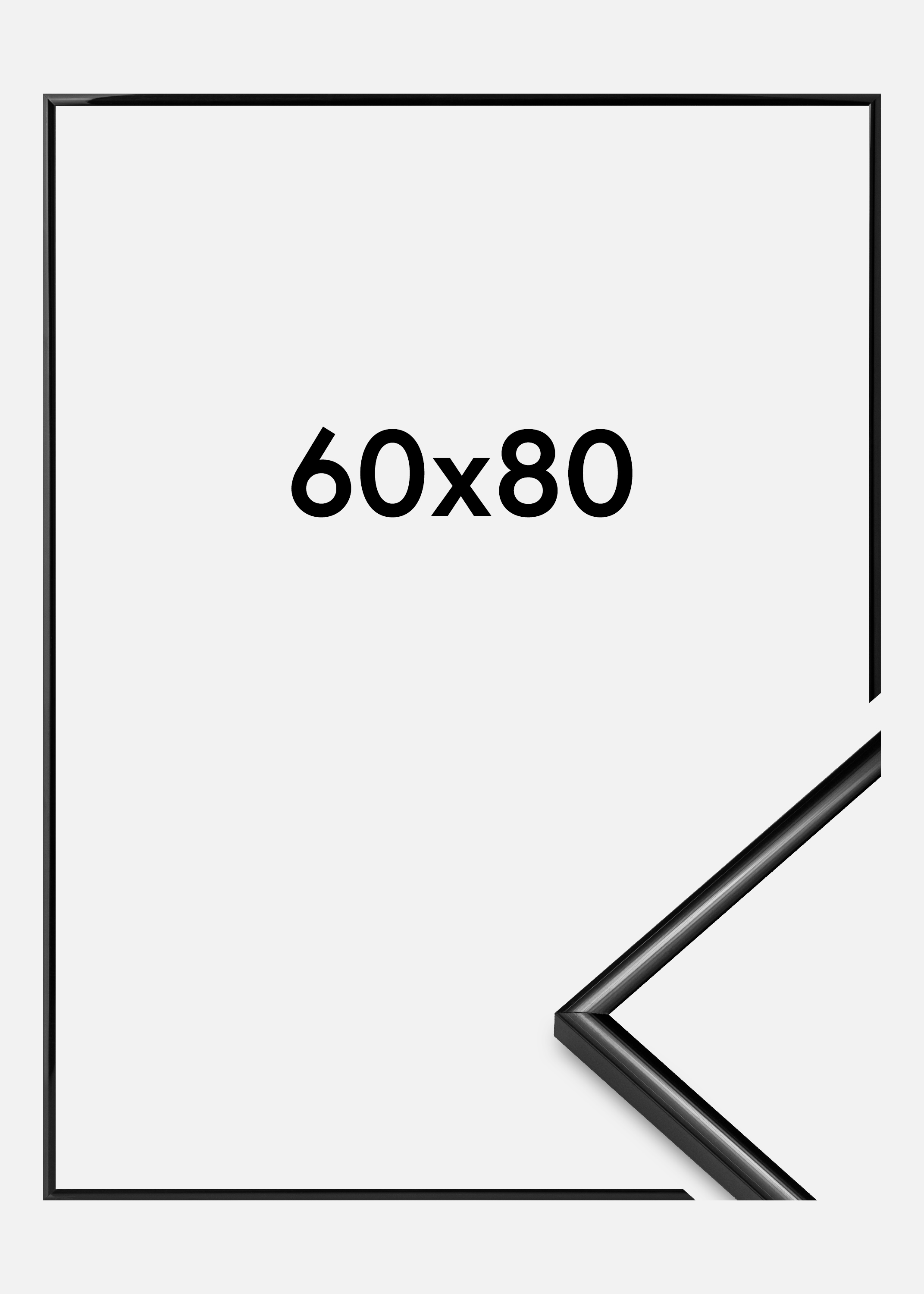Frame Scandi Acrylic glass Black 60x80 cm